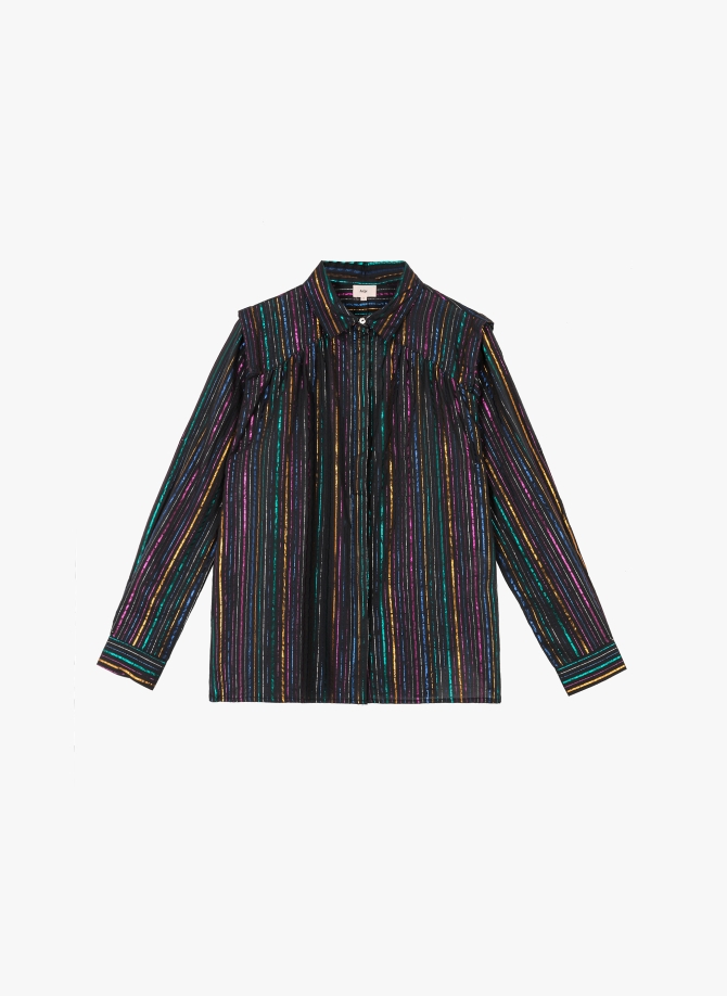 Chemise rayées multicolore et brillante SHALOW