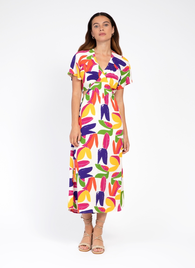 Printed midi dress MIKE