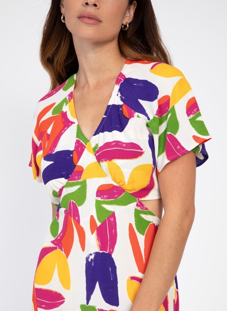 Printed midi dress MIKE