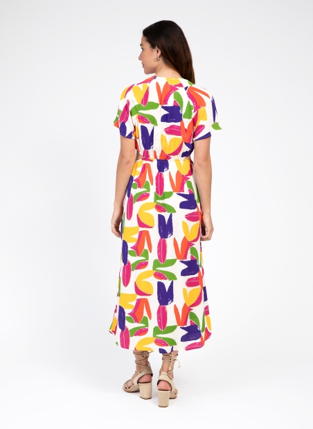 Printed midi dress MIKE