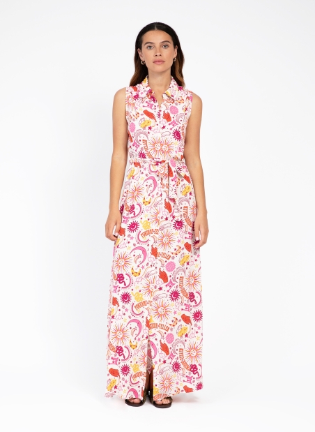 Long printed dress MODOMIR