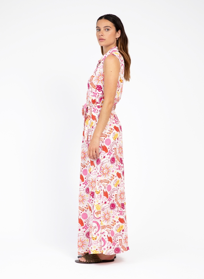 Long printed dress MODOMIR