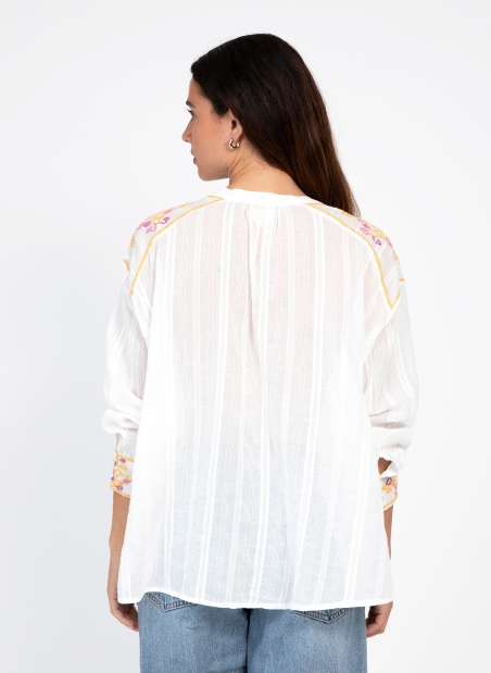 Bohemian embroidered blouse SOLITA