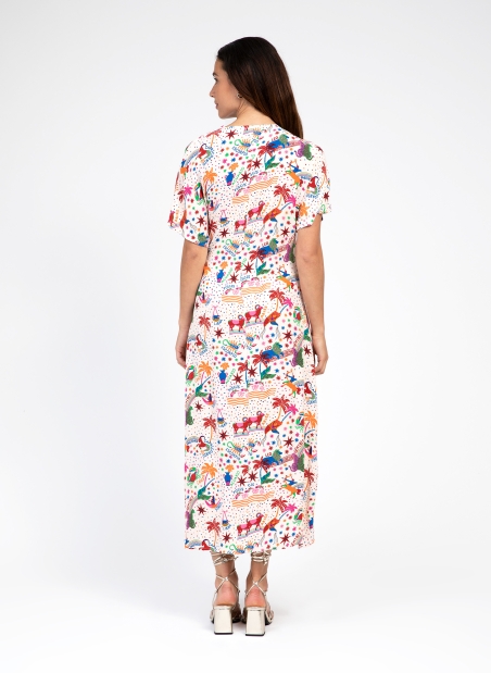 Wrap Midi Dress MITCHY