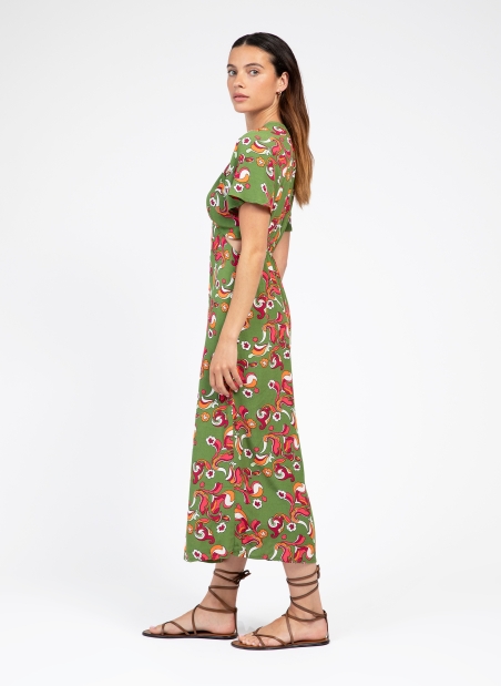 Printed midi dress MIKE