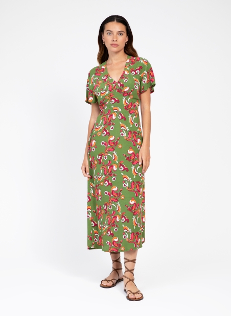 Printed midi dress MIKE