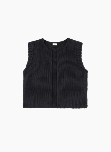 sleeveless knitted cardigan LEGRINGOU