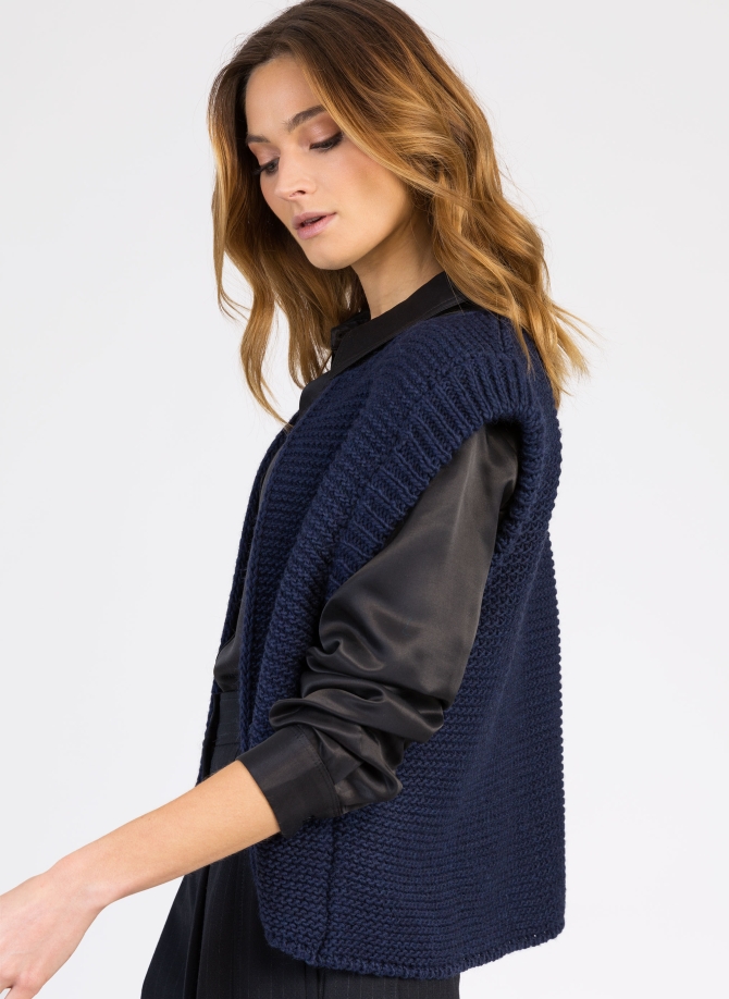 Cardigan sans manches en maille LEGRINGOU