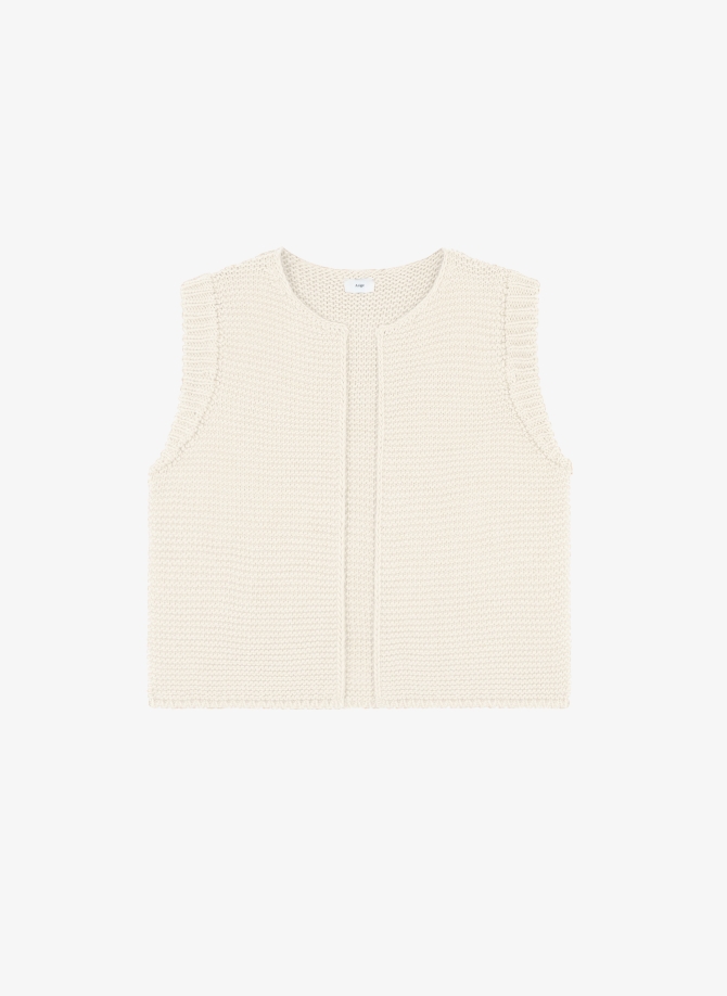 sleeveless knitted cardigan LEGRINGOU