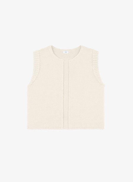 sleeveless knitted cardigan LEGRINGOU