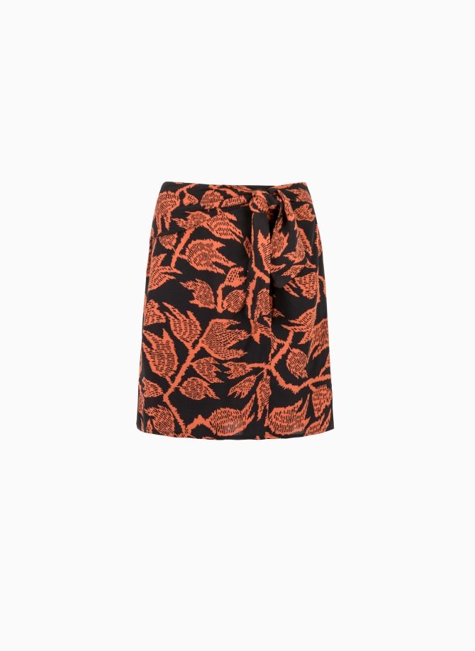 Knotted short skirt GABRILA