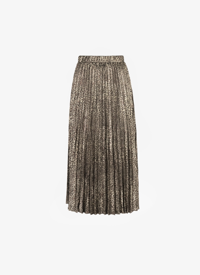 Leopard pleated skirt JUSTIVA