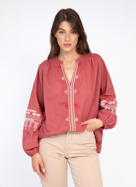 Embroidered blouse STEPHIE