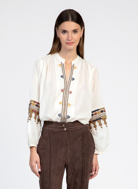 Embroidered blouse STEPHIE