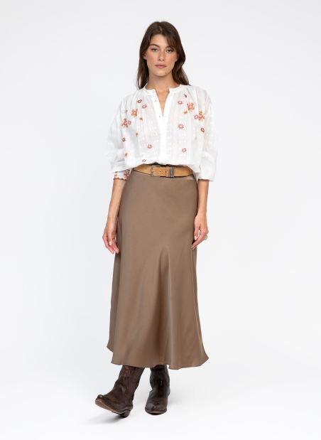 Satin skirt JANIAME