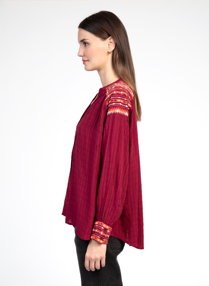 Embroidered blouse SOURRIA