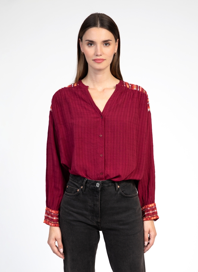 Blouse brodée SOURRIA