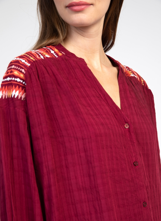 Embroidered blouse SOURRIA