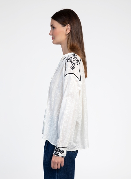 Embroidered blouse SOLLEIL