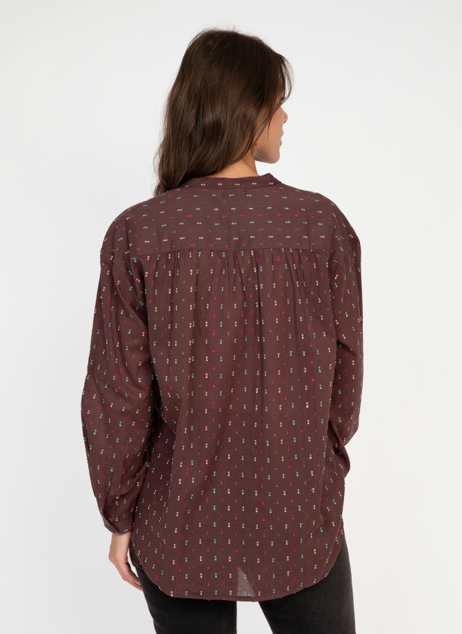 Blouse rayée à volants SYLVANA