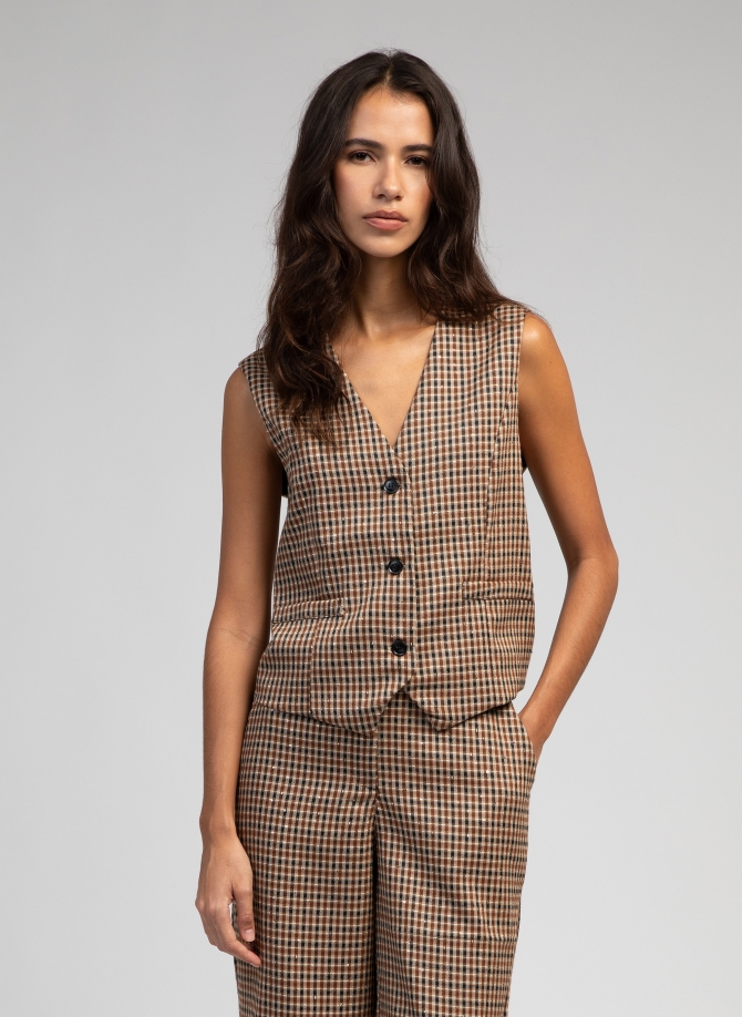 ATCHAMY checked suit vest