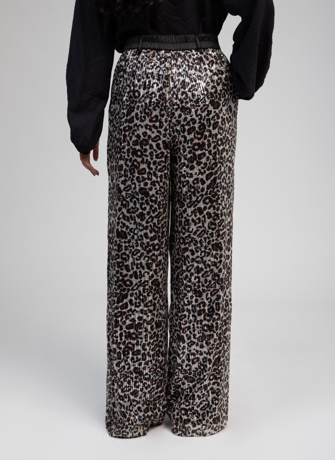 Leopard sequin pants PERRIT