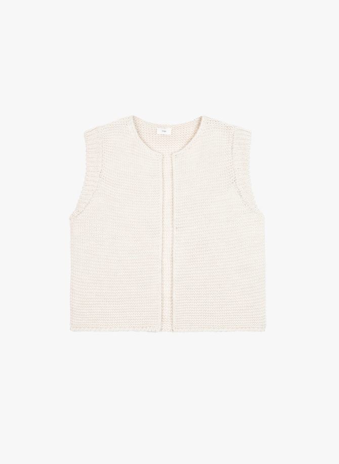 sleeveless knitted cardigan LEGRINGOU