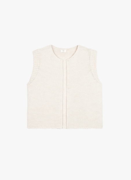 sleeveless knitted cardigan LEGRINGOU