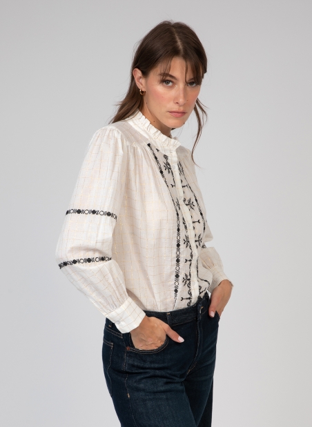 Blouse brodée SARIKA