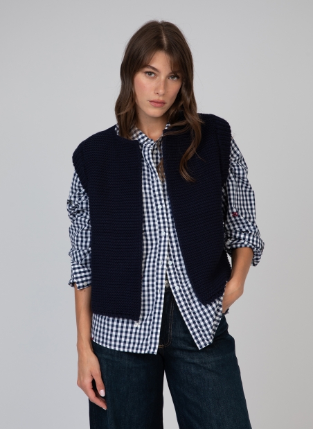 Cardigan en maille sans manches LEGRINGOT