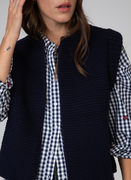 Cardigan en maille sans manches LEGRINGOT