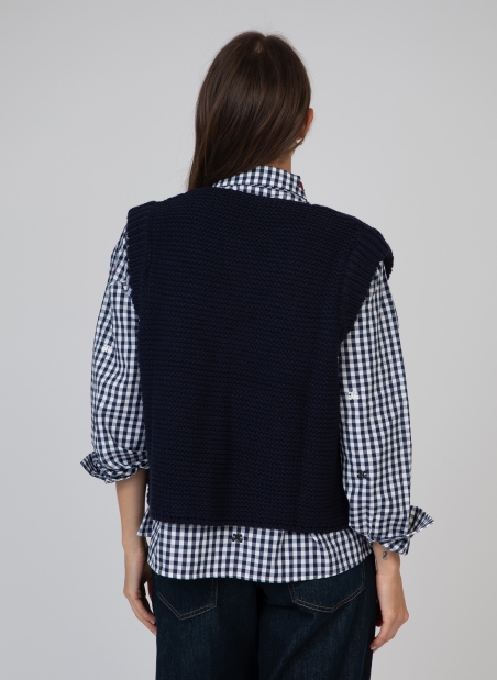 Cardigan en maille sans manches LEGRINGOT