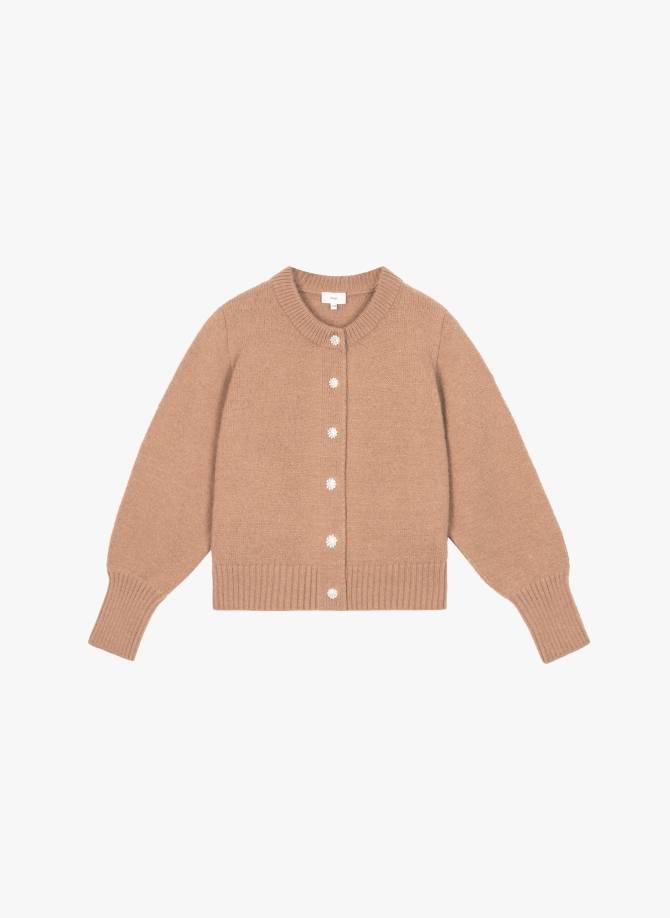 VELICIA buttoned knit cardigan