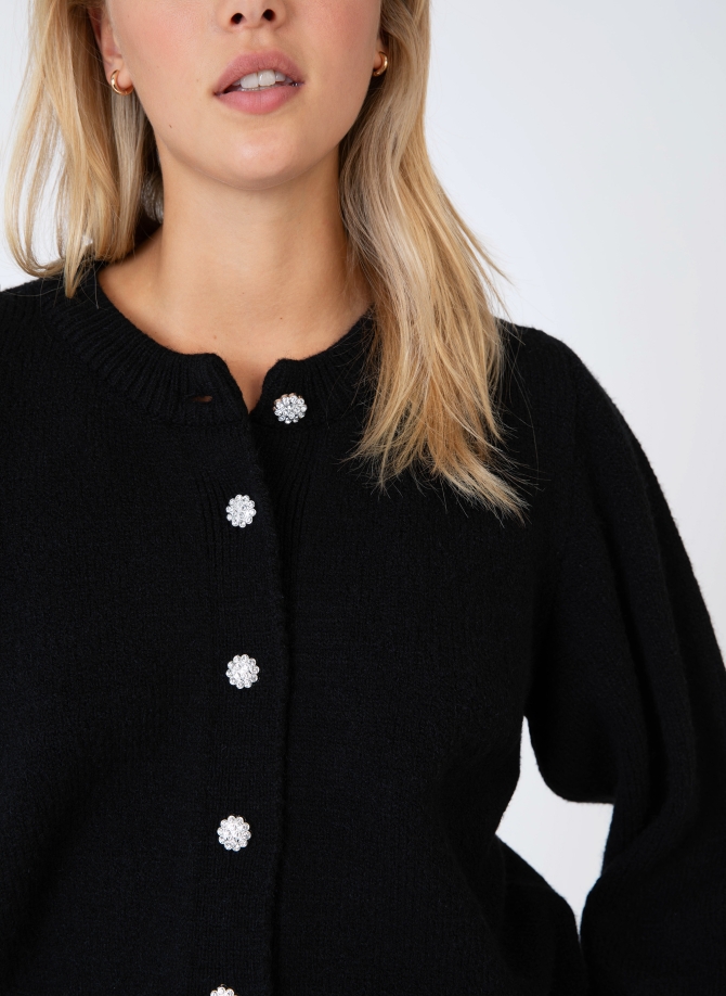 VELICIA buttoned knit cardigan