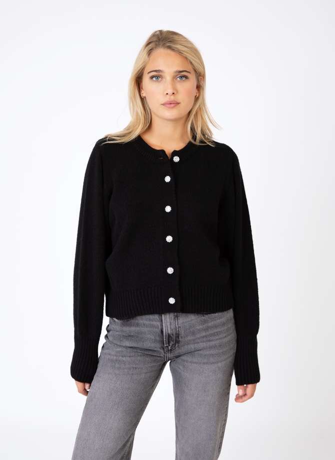 VELICIA buttoned knit cardigan