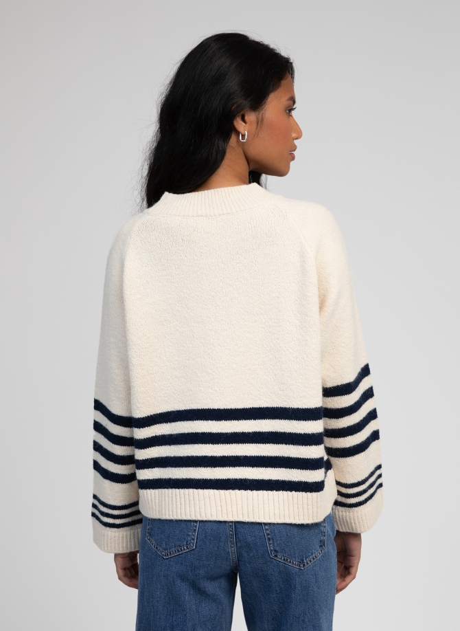 jeweled button sailor sweater VICENZO