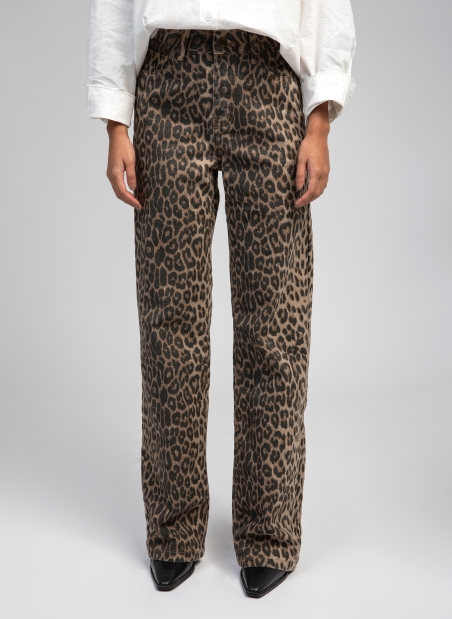 Leopard print pants PAOLA