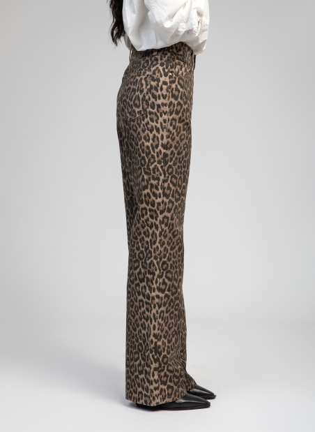 Leopard print pants PAOLA