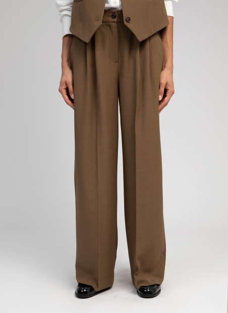 pleated elegant pants PEPINA