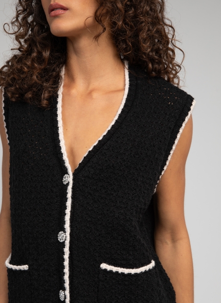 Sleevless cardigan VELAMY