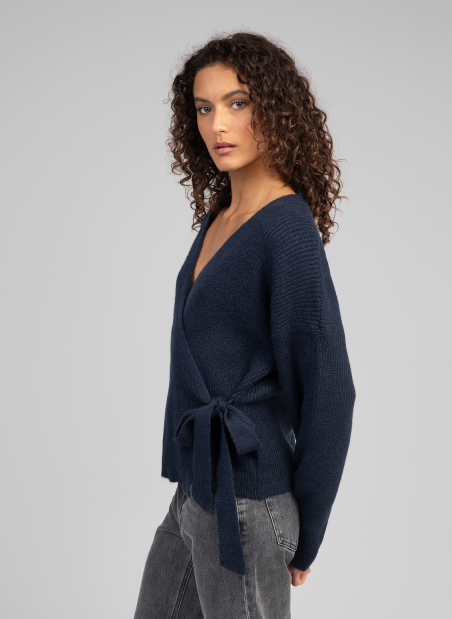 Wrap-over cardigan LENINONA