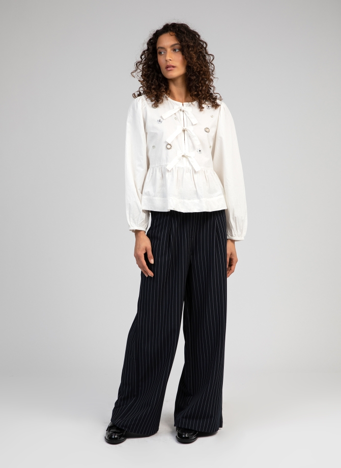 Pantalon avec détail dentelle PANOVA