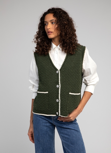 Cardigan sans manches VELAMY