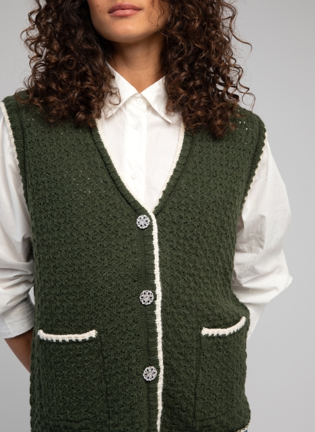 Sleevless cardigan VELAMY