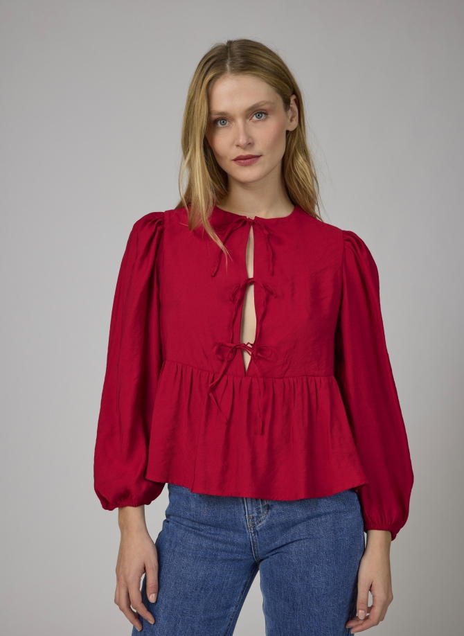 Tie-front blouse KANY