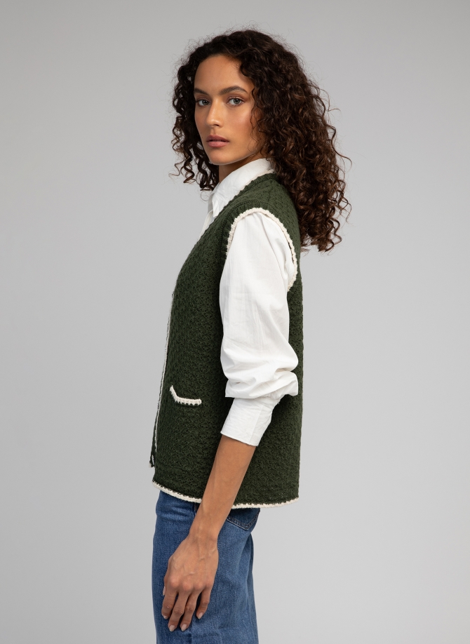 Sleevless cardigan VELAMY