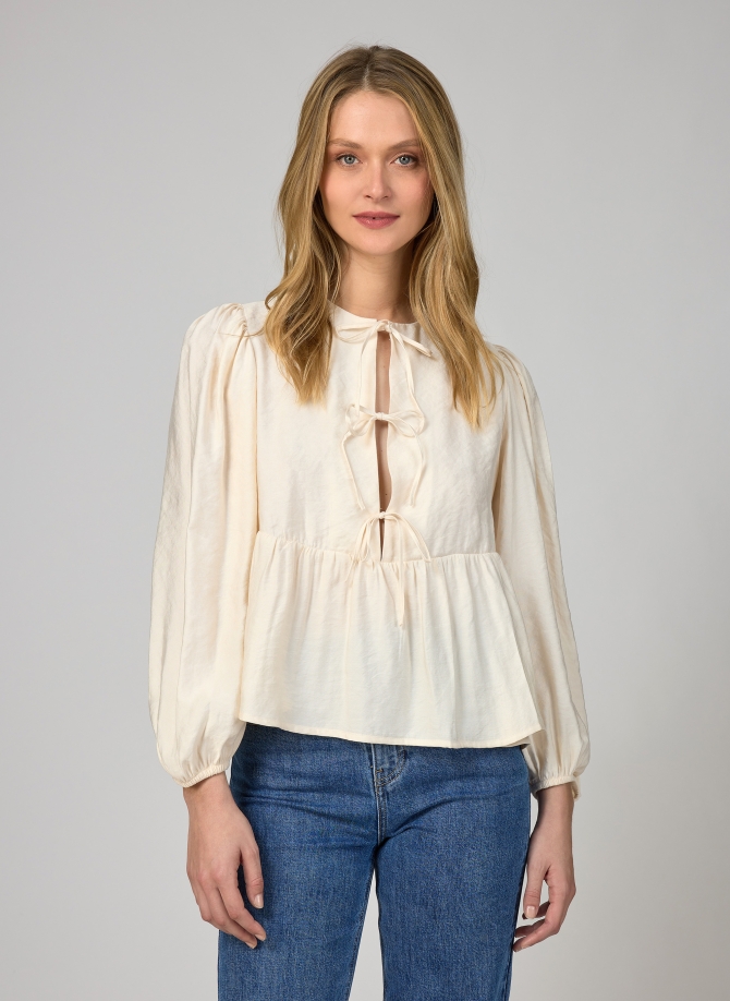 Tie-front blouse KANY