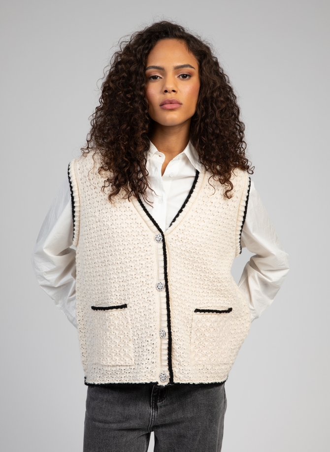 Cardigan sans manches VELAMY