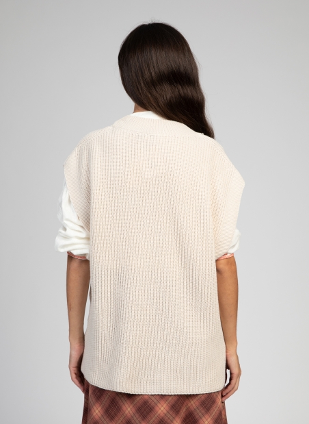 Sleeveless sweater LECYBELE