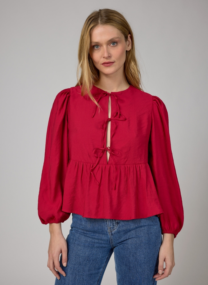 Tie-front blouse KANY